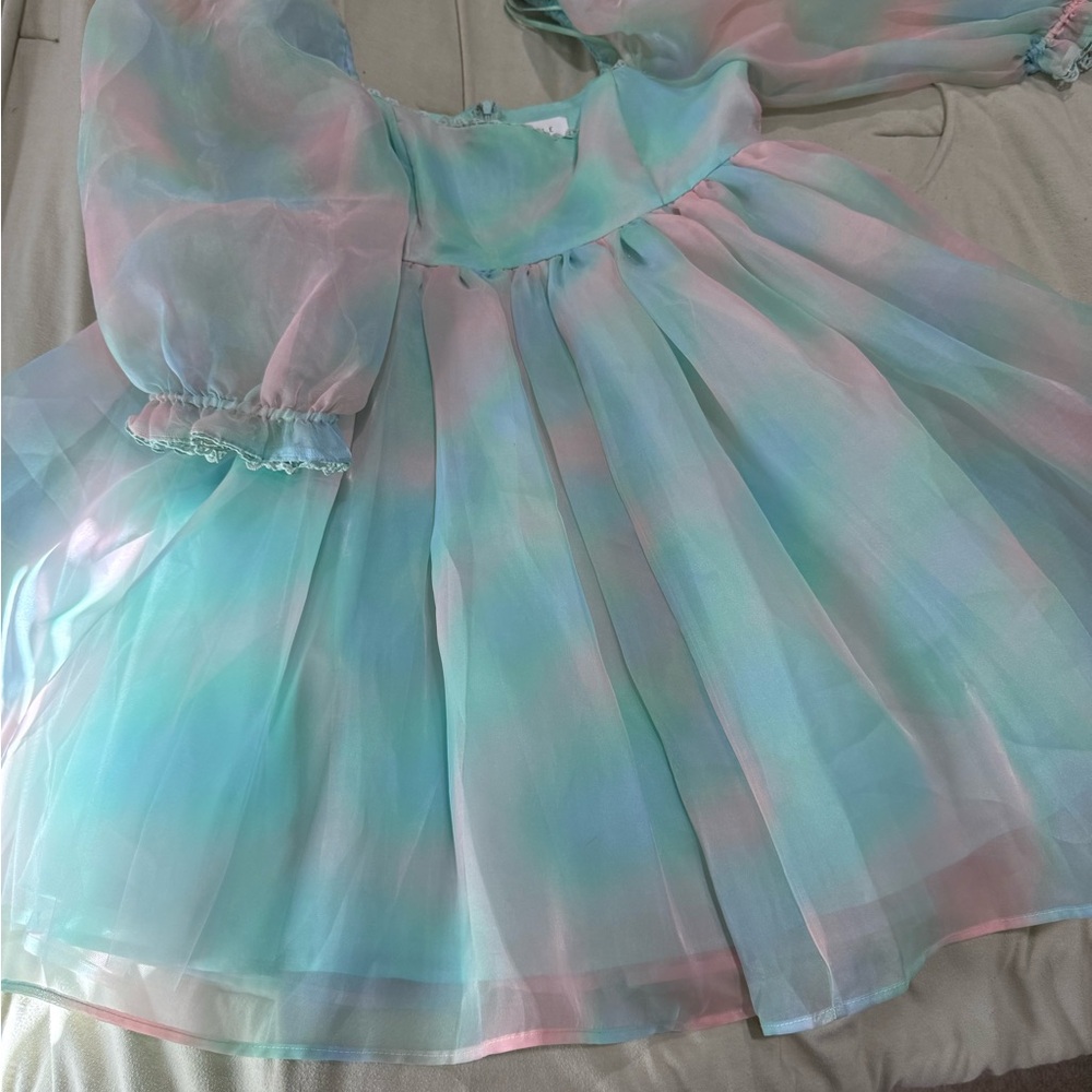 Pastel Multicolor Women's Dress